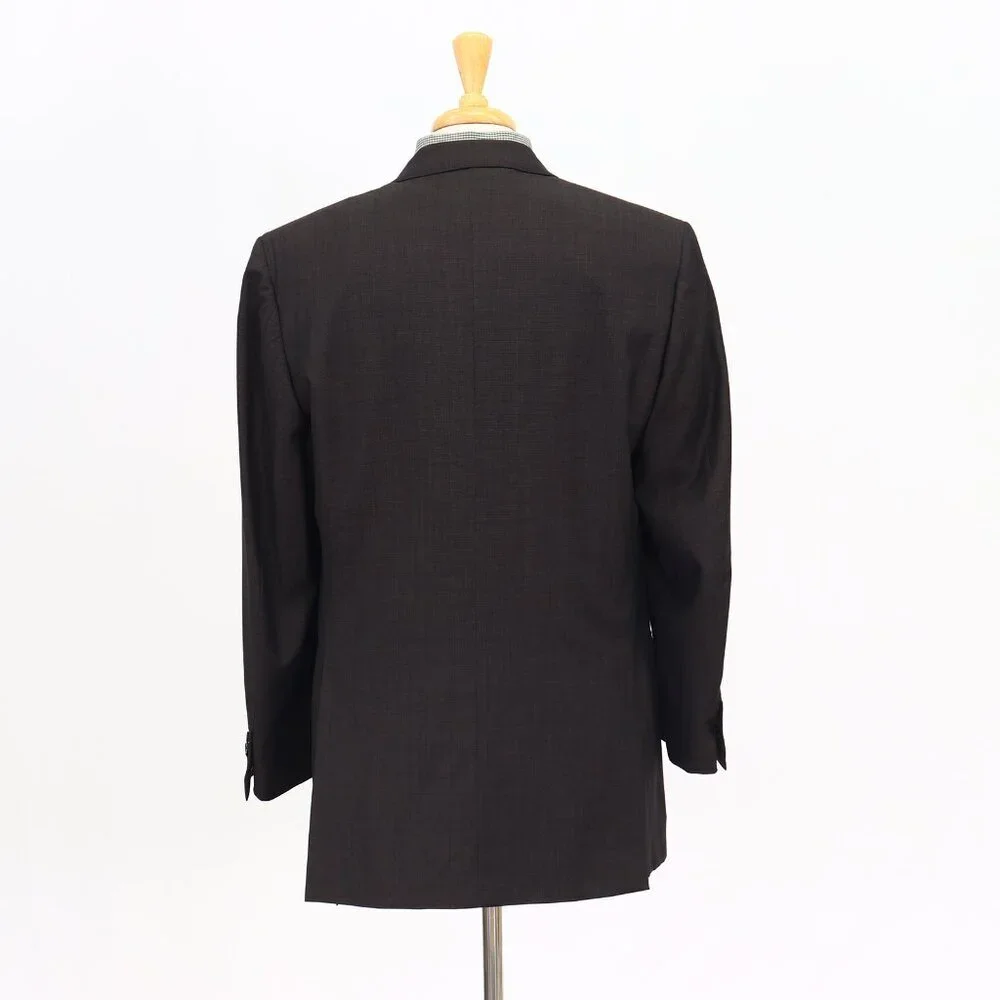 Brioni 44L Brown Solid 3-Button Sport Coat Blazer Jacket T143